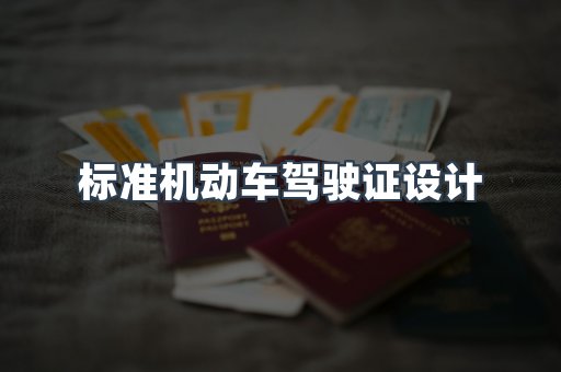 标准机动车驾驶证设计